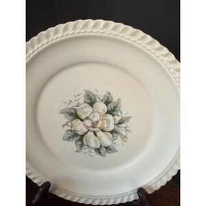 Vintage Harker Royal Gadroon "Magnolia" Plate & Saucer Set
